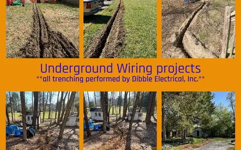 Exterior electrical wiring for a hot tub and RV hookup by Dibble Electrical in Central Virginia