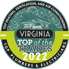 Virginia Living Top of the Trades 2022 badge