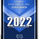 Best of Chesterfield 2022 award for Dibble Electrical