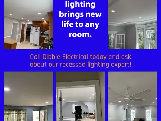 Dimmable LED Cans — Dibble Electrical project in Central Virginia